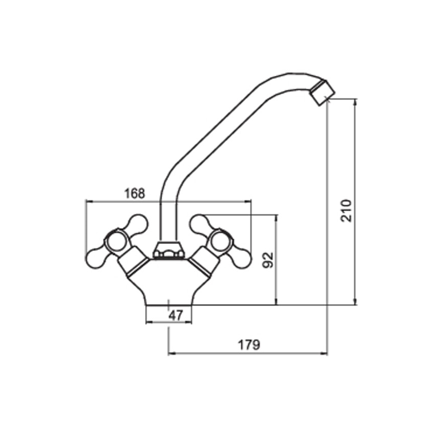 FERRO - Кухонный смеситель ANTICA бронза