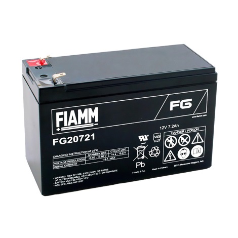 Fiamm FG20721 - Свинцево-кислотний акумулятор 12V/7,2Ah/faston 4,7 мм