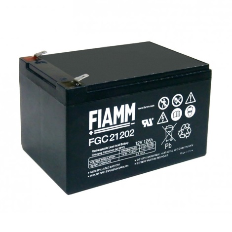 Fiamm FGC21202 - Циклический свинцово-кислотный аккумулятор 12V/12Ah/faston 6,3 мм