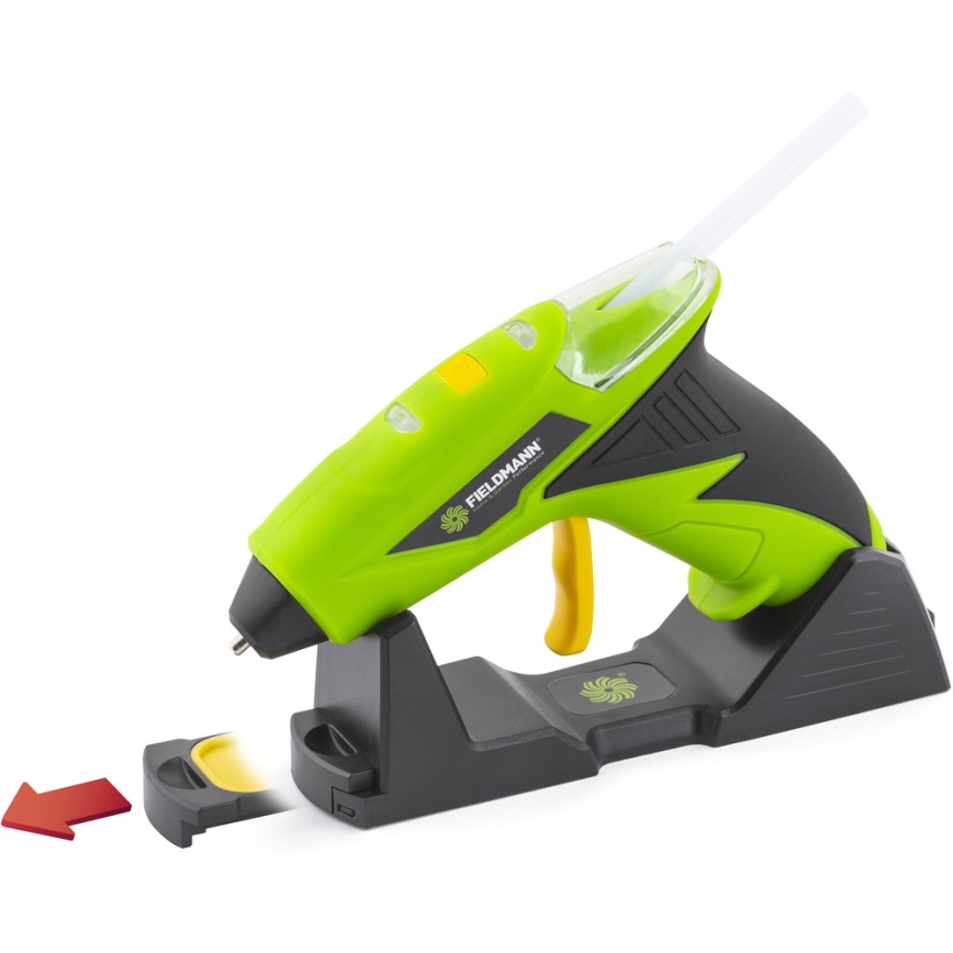 Fieldmann - AKU Клейовий пістолет 4V 1500 mAh зелений