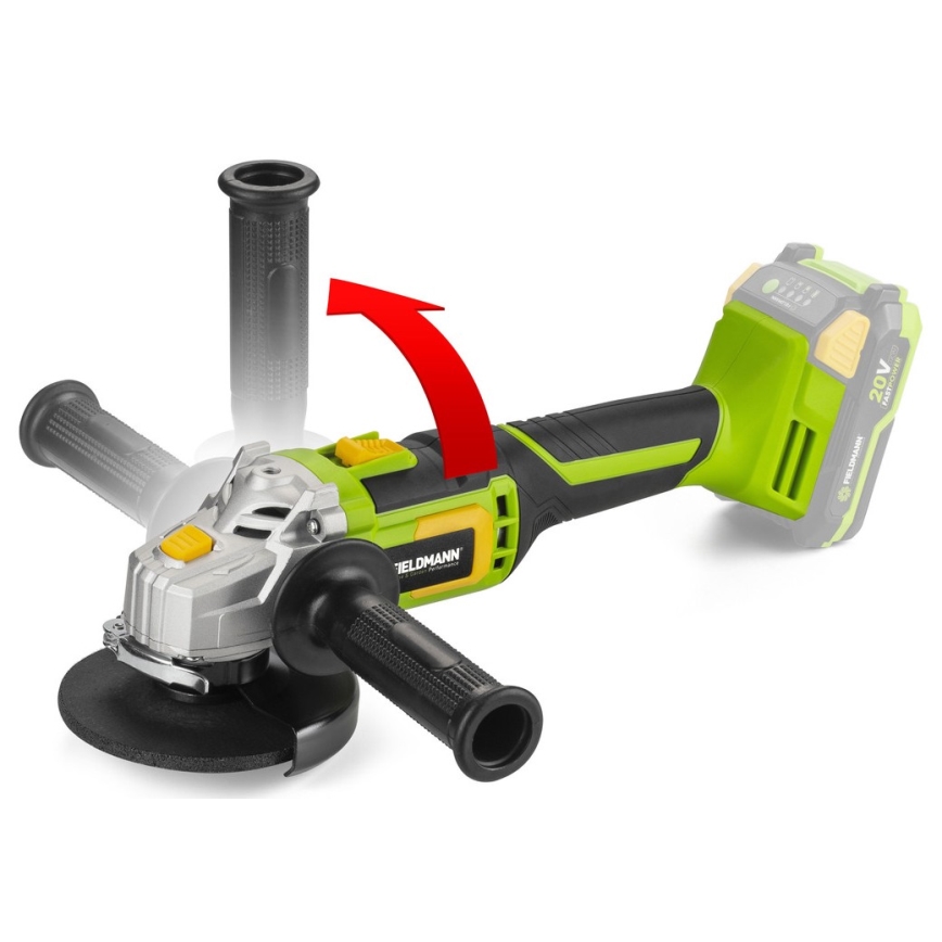 Fieldmann - Акумуляторна кутова шліфувальна машина 20В