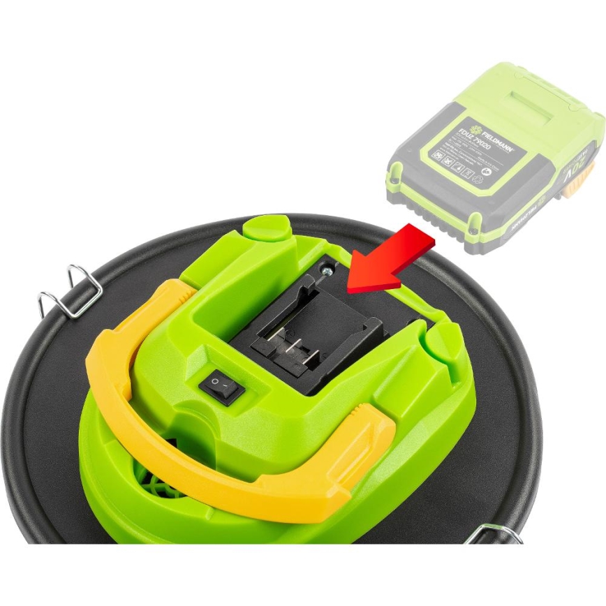 Fieldmann - Акумуляторний пилосос для золи 150 Вт/20 В