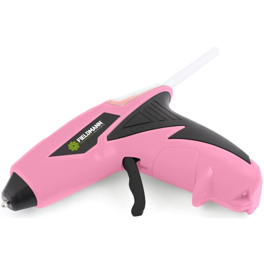 Fieldmann - Аккумуляторный клеевой пистолет 4V 1500 mAh розовый