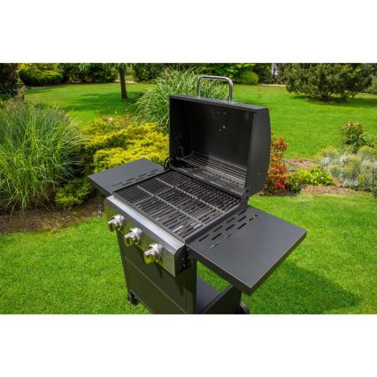 Fieldmann - Газовий гриль 3 пальники чорний