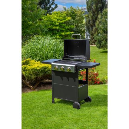 Fieldmann - Газовий гриль 3 пальники чорний