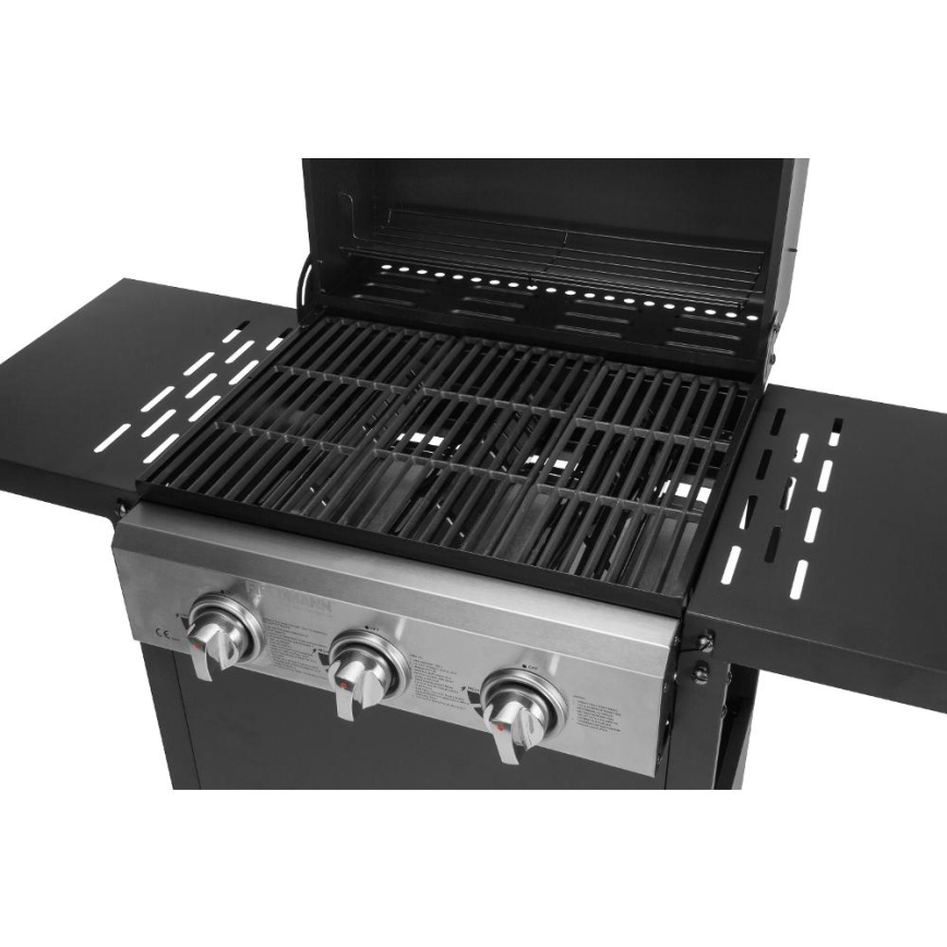 Fieldmann - Газовый гриль 3x горелки черный