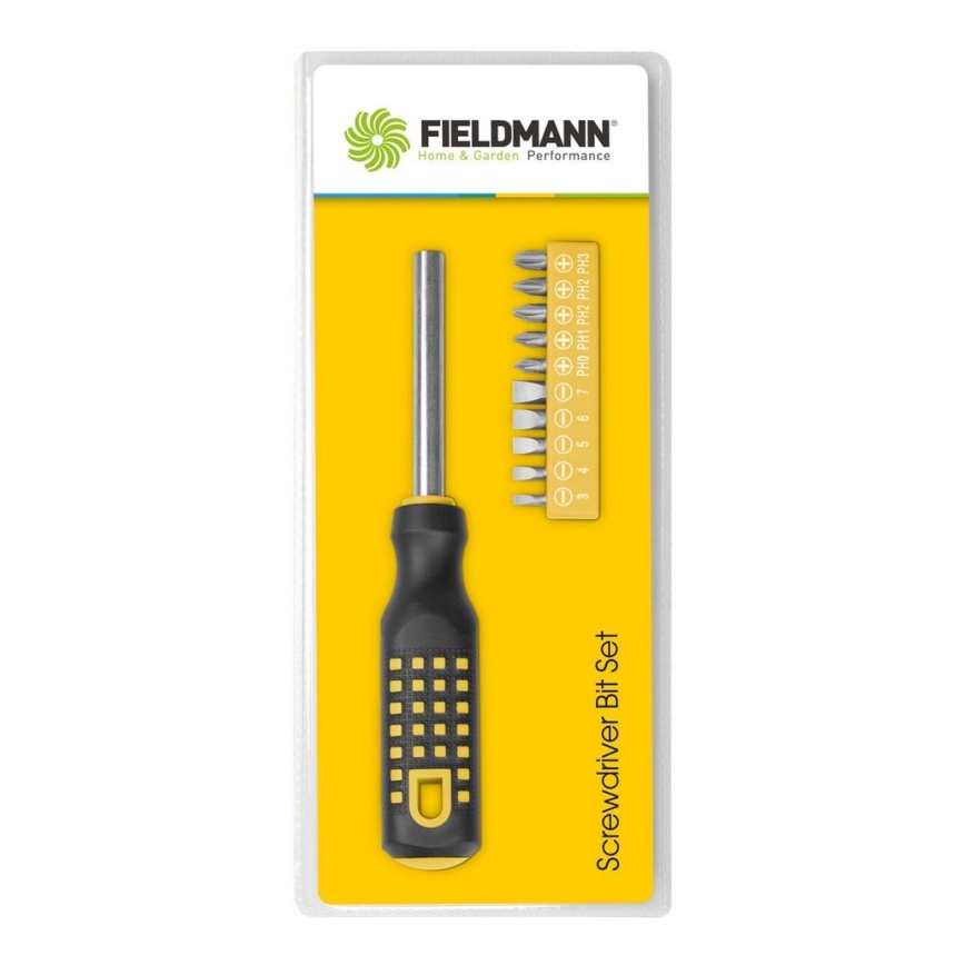Fieldmann - Отвертка + биты 11 шт.