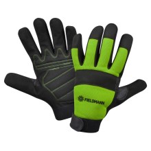 Fieldmann - Рабочие перчатки XL черный/зеленый