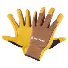 Fieldmann - Робочі рукавиці жовтий/коричневий