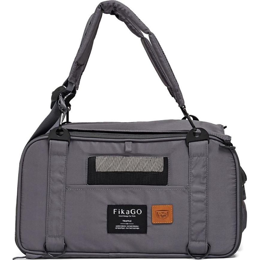 Fikago - Дорожня переноска для собак і котів TRUFFLE Grey
