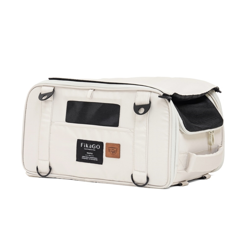 Fikago - Travel carrier bag для dogs и cats TRUFFLE Creamy Cloud