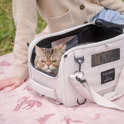 Fikago - Travel carrier bag для dogs и cats TRUFFLE Grey