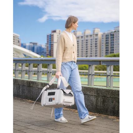 Fikago - Travel carrier bag для dogs и cats TRUFFLE Grey