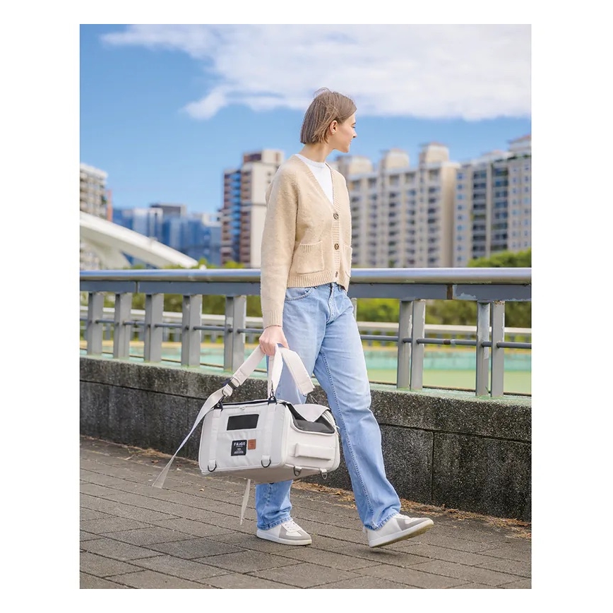 Fikago - Travel carrier bag для dogs и cats TRUFFLE Grey