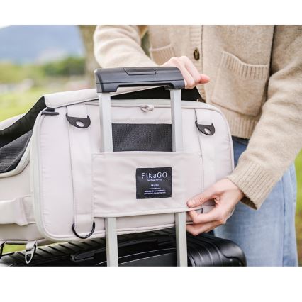 Fikago - Travel carrier bag для dogs и cats TRUFFLE Grey