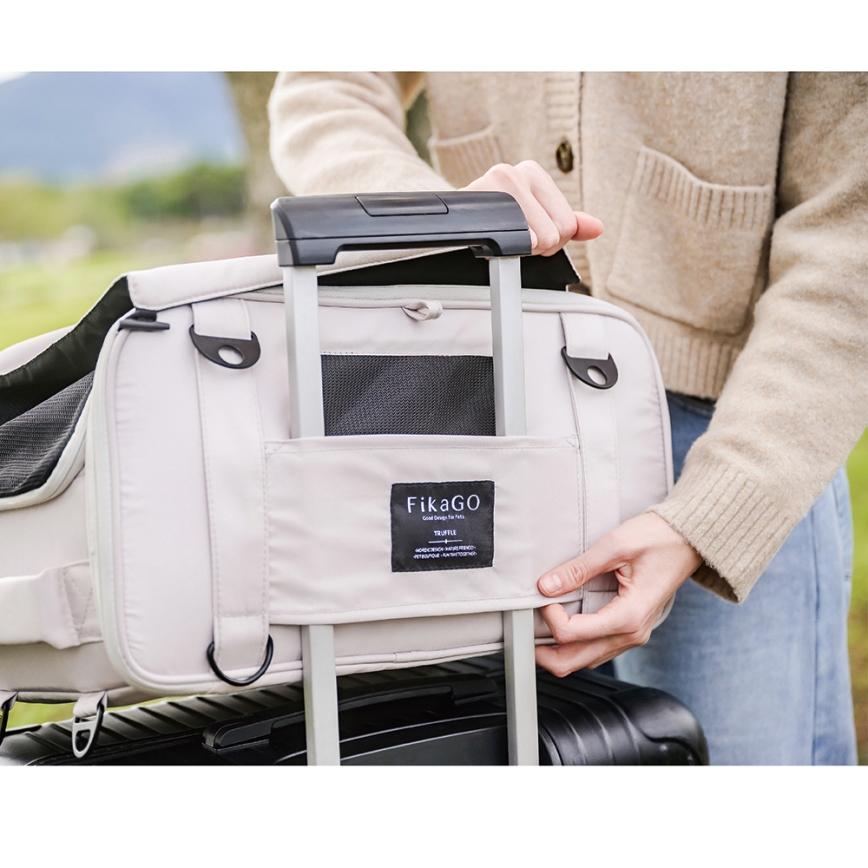 Fikago - Travel carrier bag для dogs и cats TRUFFLE Grey