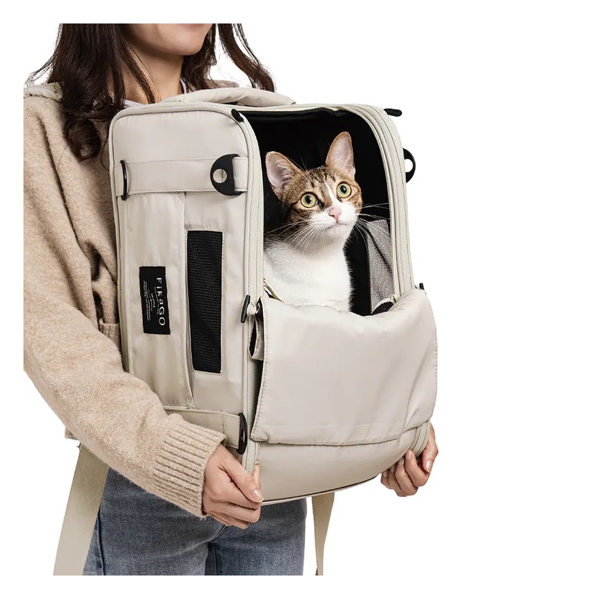 Fikago - Travel carrier bag для dogs и cats TRUFFLE Grey