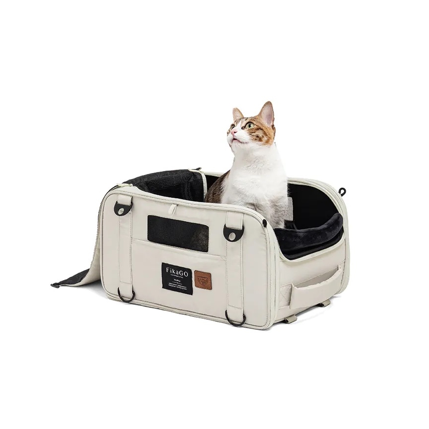 Fikago - Travel carrier bag для dogs и cats TRUFFLE Grey