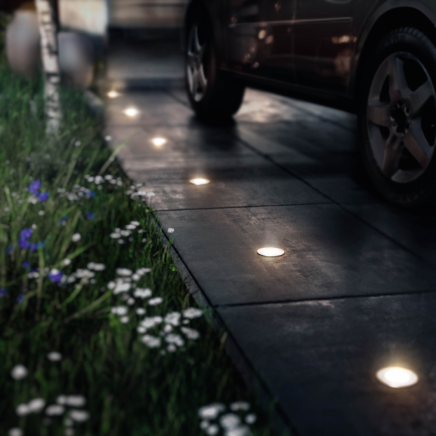 Philips - LED зовнішній вбудований проїзний світильник LED/3W/230V