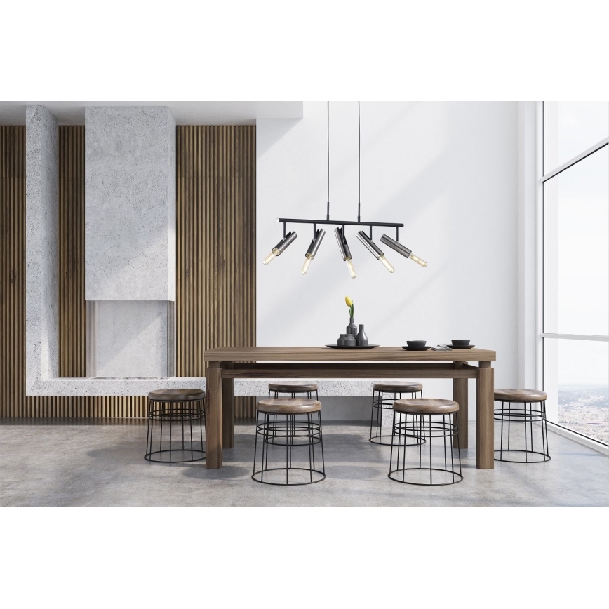 Fischer & Honsel 60369 - Люстра на тросе DEAN 5xE27/25W/230V