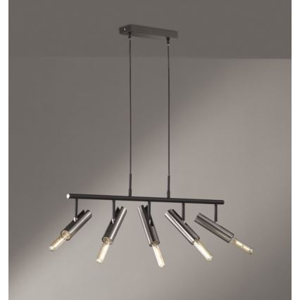 Fischer & Honsel 60369 - Люстра на тросе DEAN 5xE27/25W/230V