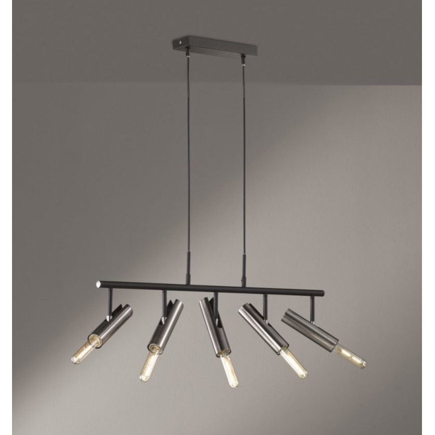 Fischer & Honsel 60369 - Люстра на тросе DEAN 5xE27/25W/230V