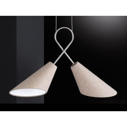 Fischer & Honsel 65170 - Підвісна люстра SAGA 2xE27/12W/230V
