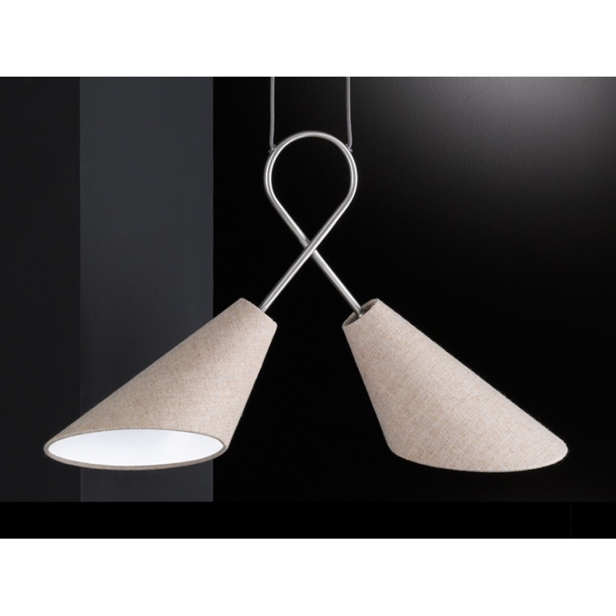 Fischer & Honsel 65170 - Подвесная люстра SAGA 2xE27/12W/230V