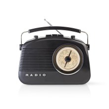 FM Радіо 4,5W/230V чорний