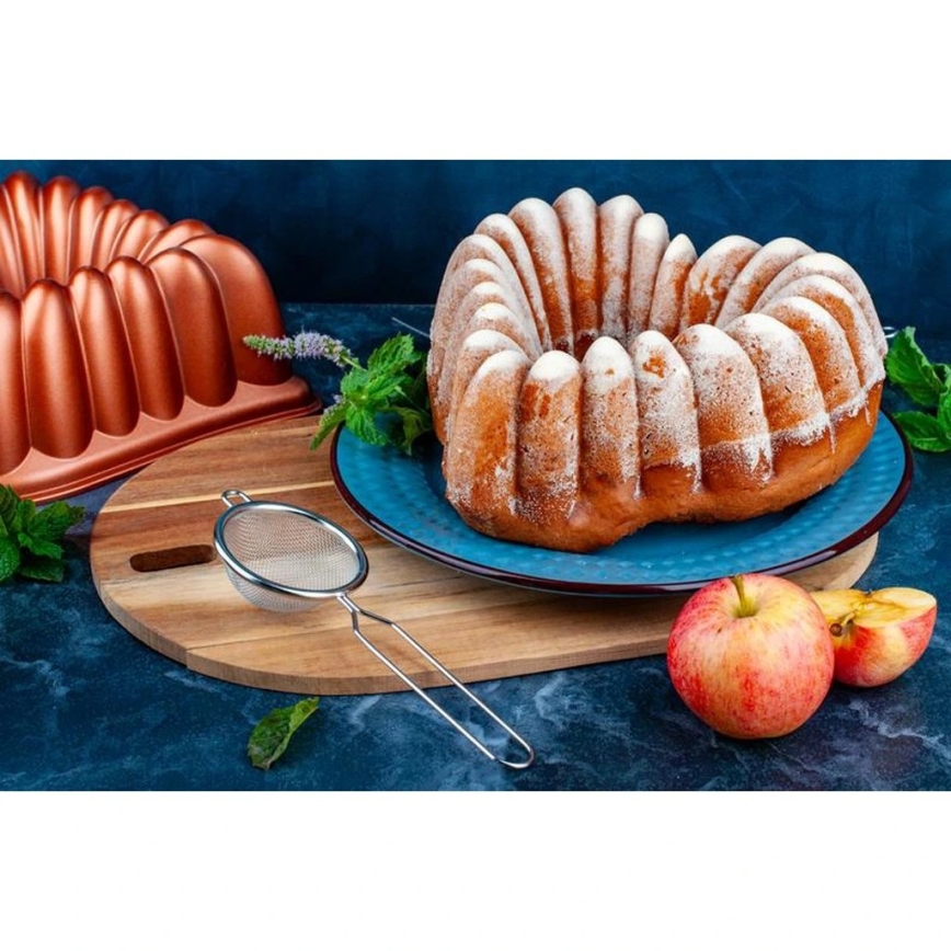 Форма для бабовки KITCHISIMO сердце/медная