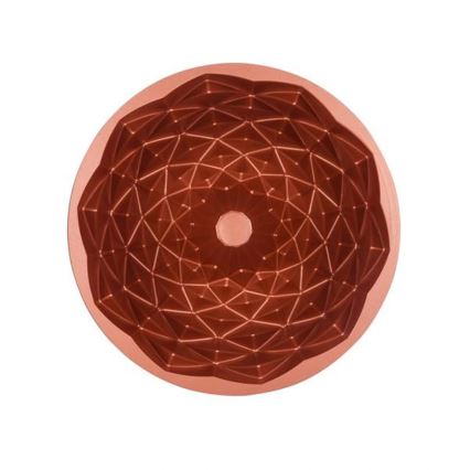 Форма для кекса KITCHISIMO 24 см, с ромбовидным узором, медного цвета