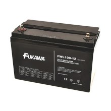 FUKAWA FWL 100-12 - Свинцово-кислотный аккумулятор 12V/100 Ah/резьба M6