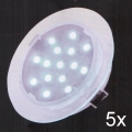 Fulgur 21073 - НАБОР 5x Светодиодный подвесной светильник для ванной комнаты ELESPOT 1xLED/0,7W/230V IP44