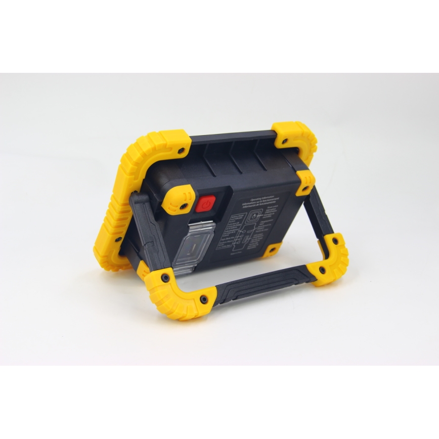 Fulgur 34004 - Светодиодный аккумуляторный прожектор с повербанком LED/17W/4400 mAh IPX4