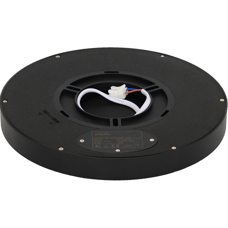 Fulgur 41811 - Стельовий LED світильник NOMY LED/18W/230V 3000/4000/6000K IP40 діаметр 23 см чорний