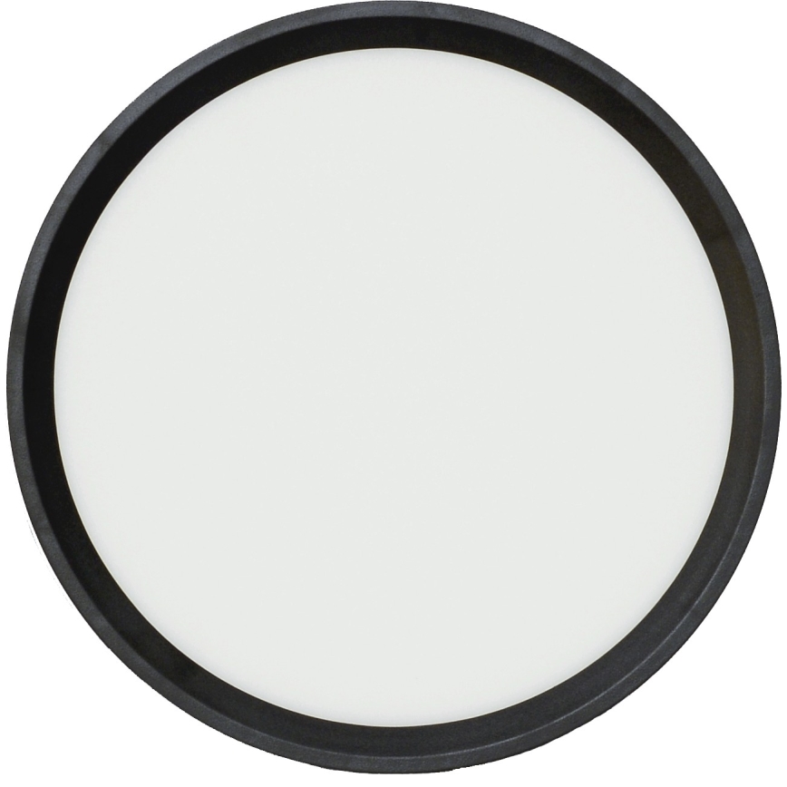 Fulgur 41811 - Стельовий LED світильник NOMY LED/18W/230V 3000/4000/6000K IP40 діаметр 23 см чорний