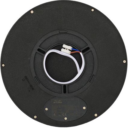 Fulgur 41811 - Стельовий LED світильник NOMY LED/18W/230V 3000/4000/6000K IP40 діаметр 23 см чорний