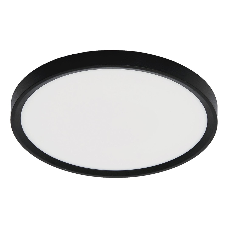 Fulgur 42362 - Стельовий LED світильник NOMY LED/24W/230V 3000/4000/6000K IP40 діаметр 30 см чорний