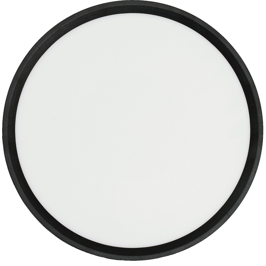 Fulgur 42362 - Стельовий LED світильник NOMY LED/24W/230V 3000/4000/6000K IP40 діаметр 30 см чорний