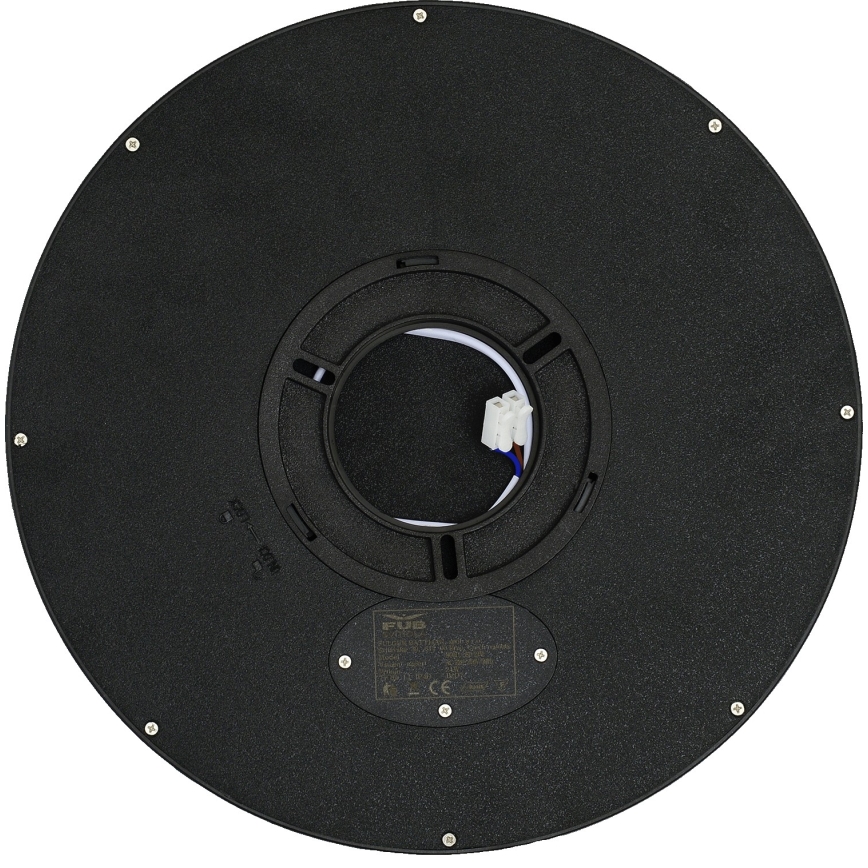Fulgur 42362 - Стельовий LED світильник NOMY LED/24W/230V 3000/4000/6000K IP40 діаметр 30 см чорний