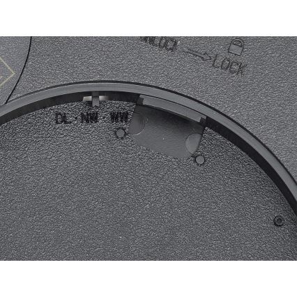 Fulgur 42362 - Стельовий LED світильник NOMY LED/24W/230V 3000/4000/6000K IP40 діаметр 30 см чорний