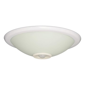 Fulgur s-22941 - Потолочный светильник DARINA с датчиком движения и датчиком сумерек 2xE27/40W/230V, диаметр 30 см, белый