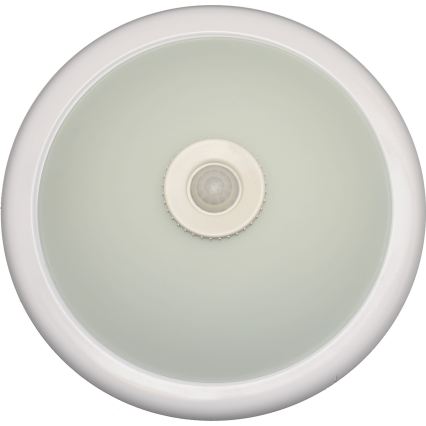 Fulgur s-22941 - Потолочный светильник DARINA с датчиком движения и датчиком сумерек 2xE27/40W/230V, диаметр 30 см, белый