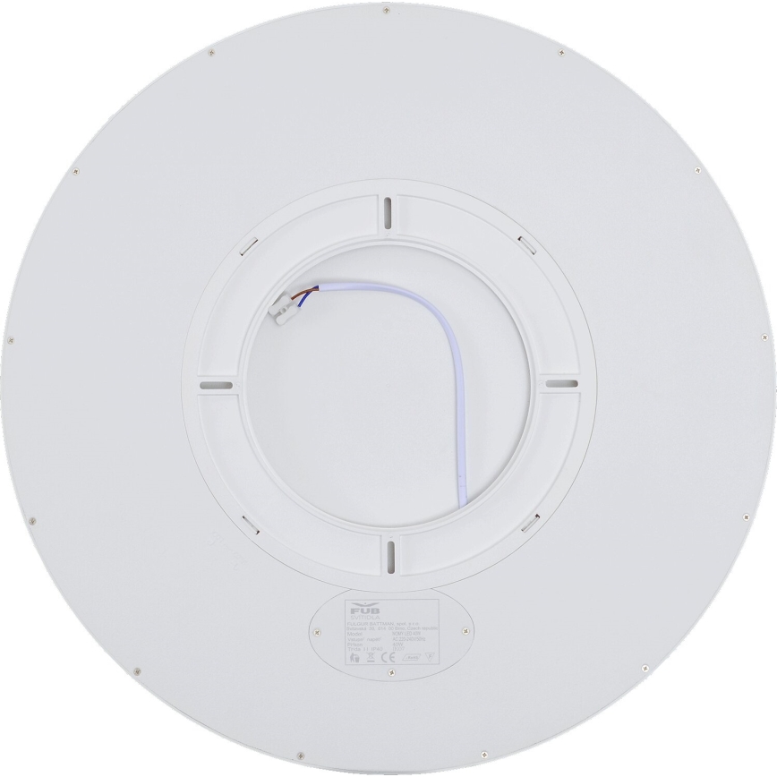 Fulgur s-43039 - Диммируемый потолочный светильник NOMY-RC LED/40 Вт/230 В/3000/4000/6500 K Ø 50 см IP40 белый + дистанционный пульт