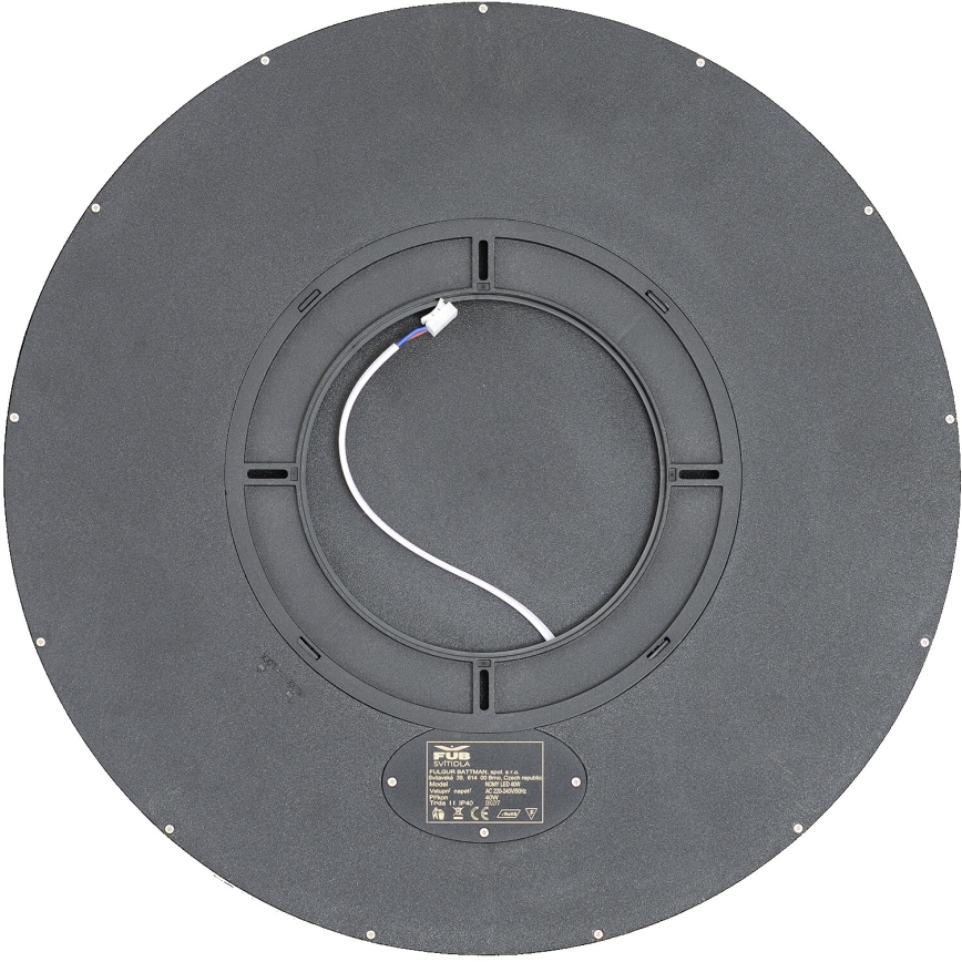 Fulgur s-43040 - LED стельовий світильник NOMY-RC з регулюванням яскравості LED/40W/230V 3000/4000/6500K діаметр 50 cm IP40 чорний + дистанційне керування