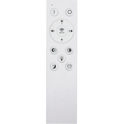 Fulgur s-43042 - диммируемый LED-потолочный светильник NOMY-RC LED/50W/230V 3000/4000/6500K Ø 60 см IP40 черный + дистанционный пульт