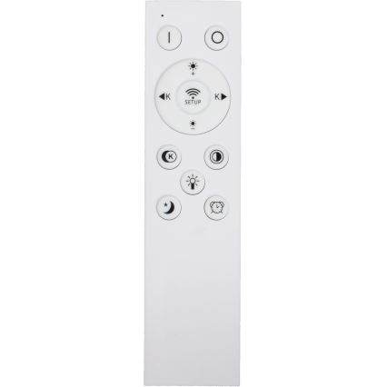 Fulgur s-43057 - LED стельовий світильник з регулюванням яскравості NOMY LED/40W/230V 3000-6500K діам. 50 cm UGR19 IP40 Wi-Fi чорний + пульт дистанційного керування