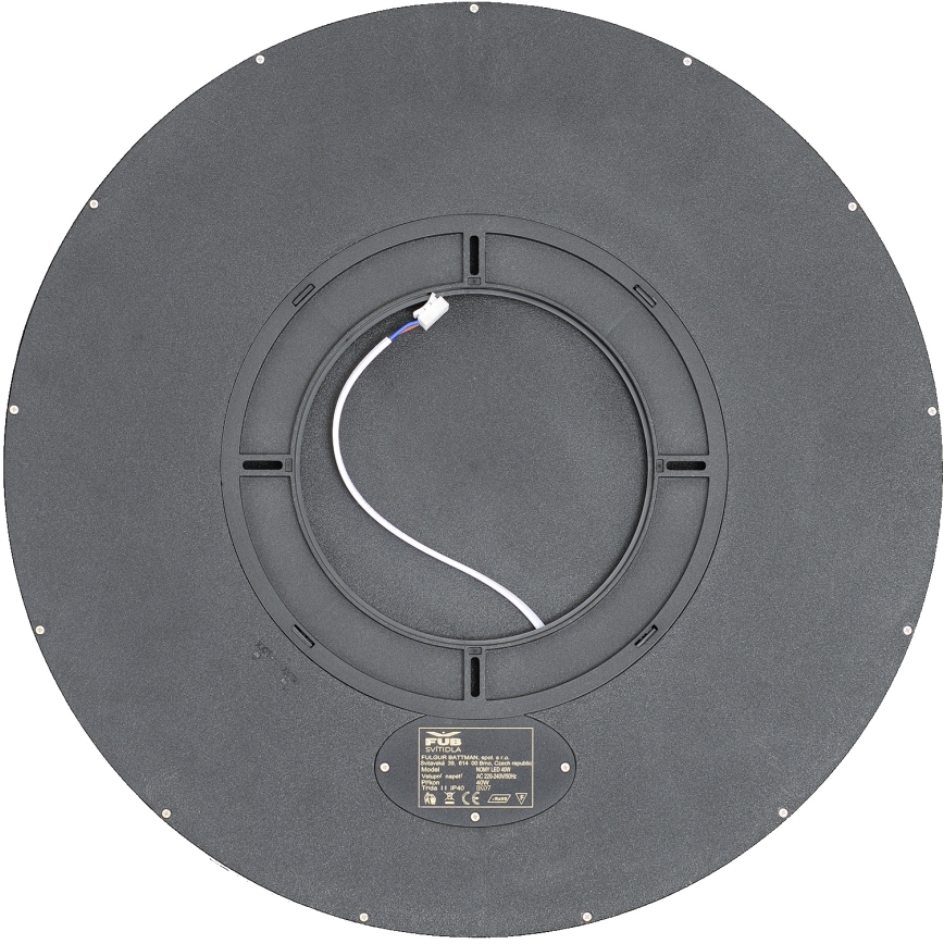 Fulgur s-43059 - LED стельовий світильник NOMY з регулюванням яскравості, LED/50W/230V, 3000-6500K, Ø 60 см, UGR19, IP40, Wi-Fi, чорний + пульт дистанційного керування