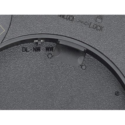 Fulgur з-42585 - Світлодіодний стельовий світильник з датчиком руху NOMY-S LED/18W/230V 3000/4000/6000K IP40 діаметр 23 см чорний