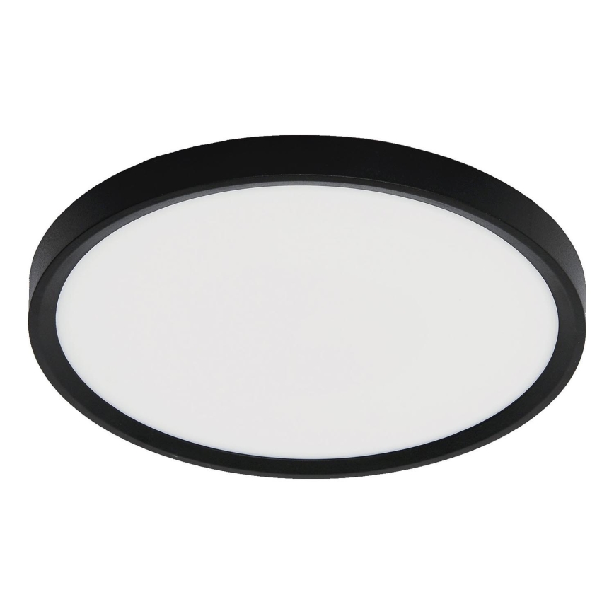 Fulgur з-42587 - Світлодіодний стельовий світильник з датчиком руху NOMY-S LED/24W/230V 3000/4000/6000K IP40 діаметр 30 см чорний
